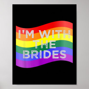 Poster Im Com A Camisa De Festa de casamento Lésbica Gay