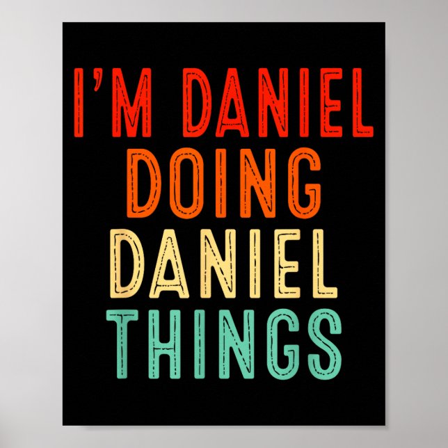 Poster I'm Daniel Doing Daniel Things Funny Christmas Ide (Frente)