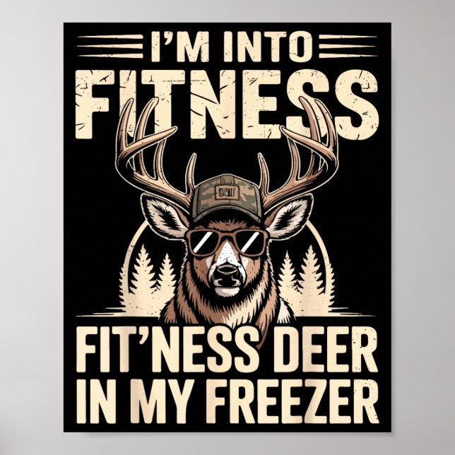 Poster Im Into Fitness Fit'ness My Deer Zer Funny Hunting (Frente)