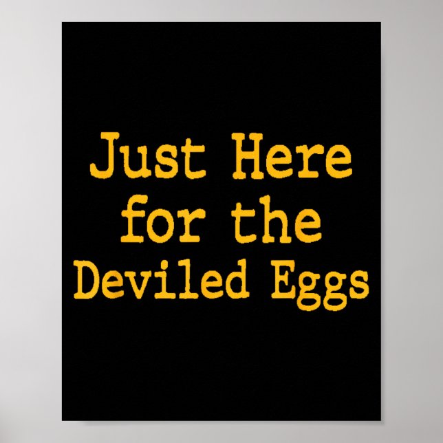 Poster I'm Just Here For The Deviled Eggs Thanksgiving Fu (Frente)
