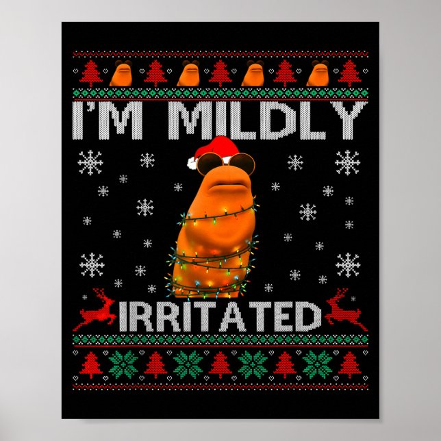 Poster I'm Mildly Irritated Marcus The Worm Christmas Fun (Frente)