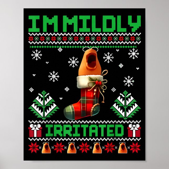 Poster I'm Mildly Irritated Marcus The Worm Christmas Fun (Frente)