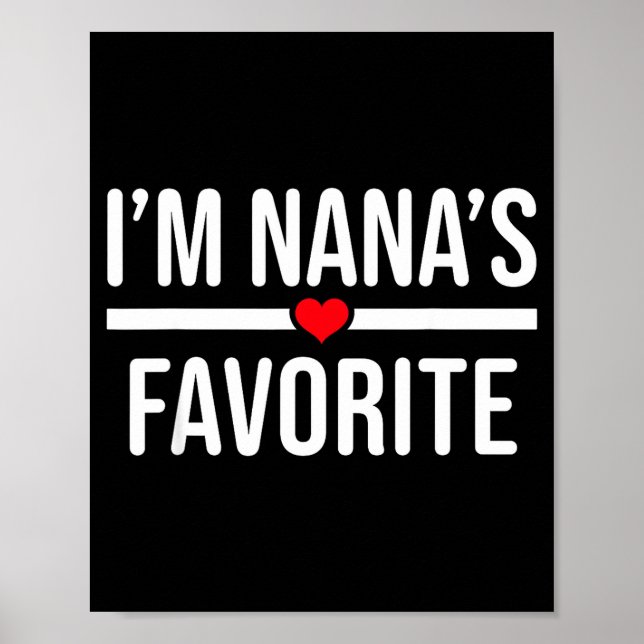 Poster I'm Nana's Favorite  (Frente)