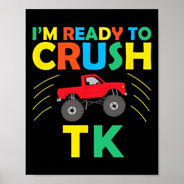 Poster I'm Ready To Crush Tk Dinosaur Back To School Funn (Frente)