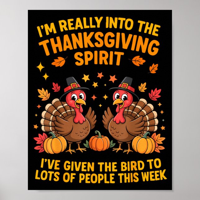 Poster I'm Really Into The Thanksgiving Srt I've Given Th (Frente)