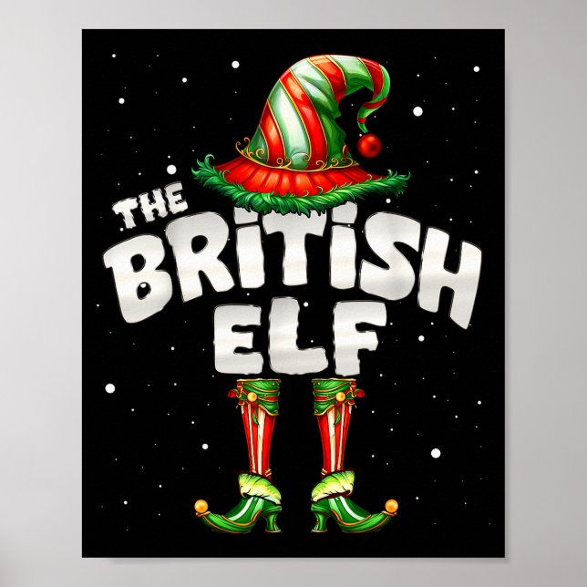 Poster I'm The British Elf Family Matching Group Christma (Frente)