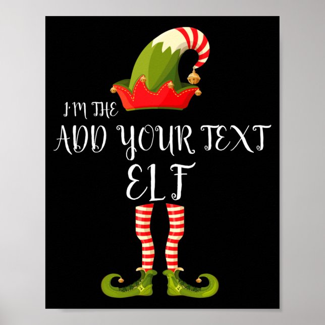 Poster Im The Elf Add Your Text Christmas  (Frente)