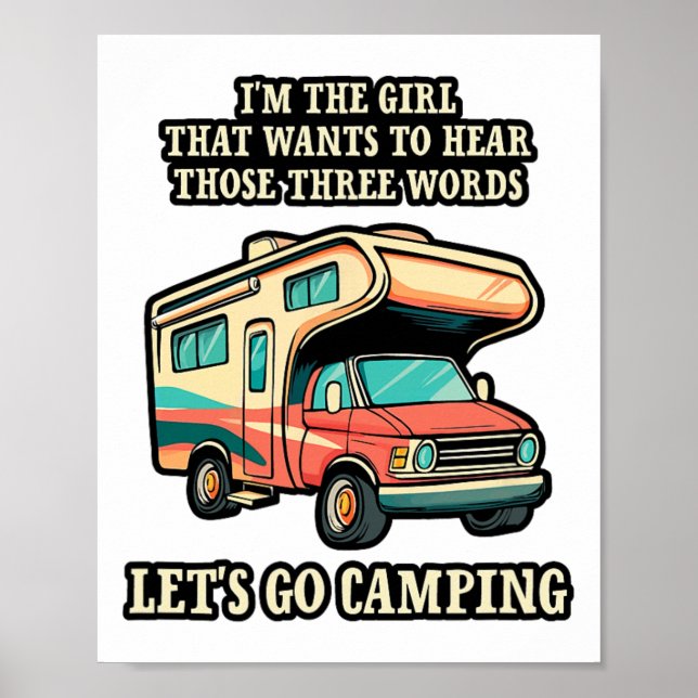 Poster I'm The Girl That Wants To Hear Those Three Words  (Frente)