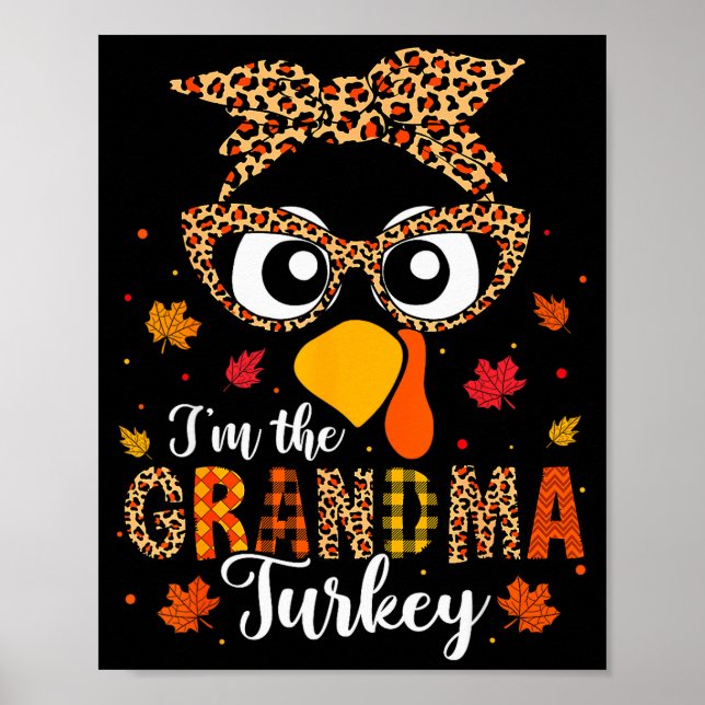 Poster I'm The Grandma Turkey Matching Family Thanksgivin (Frente)