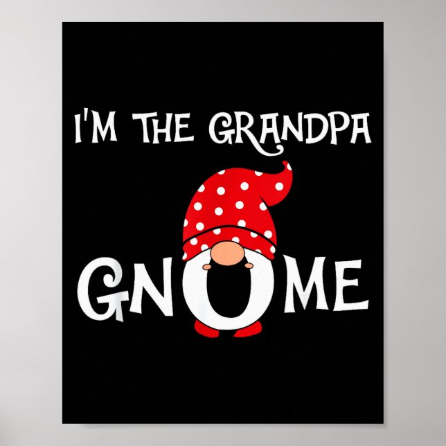 Poster I'm The Grandpa Gnome Funny Christmas Gnome  (Frente)