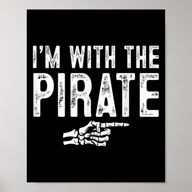 Poster I'm With The Rate Easy Costume Halloween Couples M (Frente)