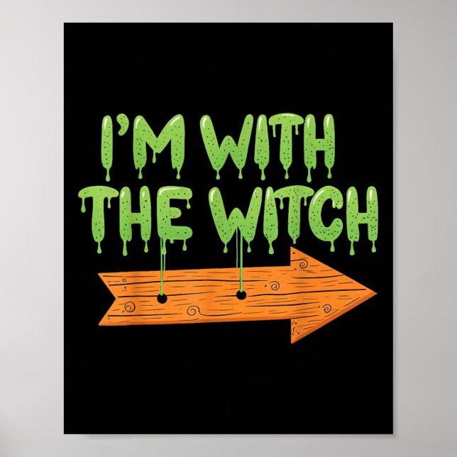 Poster I'm With The Witch Halloween Couples Matching Soky (Frente)