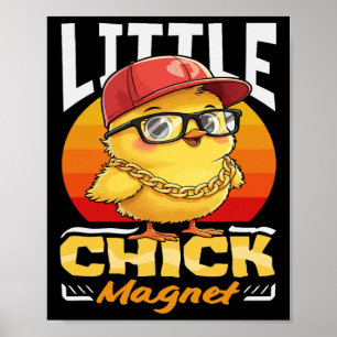 Poster Ímã de Meninas Engraçado Por Camisas Legais de Fra