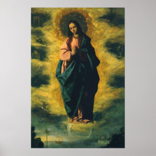 Pôster Imaculada Conceição de Francisco de Zurbaran