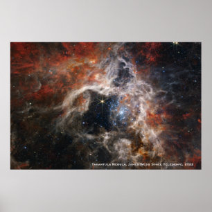 Poster Imagem 2022 do James Webb Tarantula Nebula Hi-Res