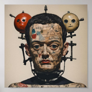 Poster Imagem AI surrealista de Odd Doll 010 P