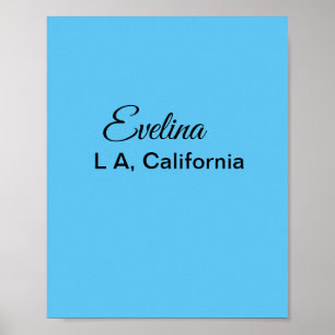 Poster Imagem colorida simples adicione seu nome cidade