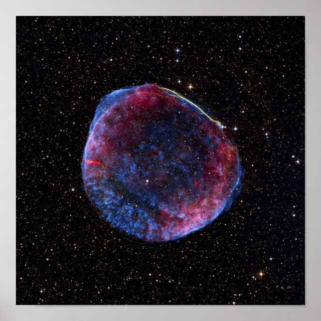 Poster Imagem composta do remon de supernova SN 1006 (Frente)