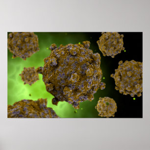 Poster Imagem conceptual de Coxsackievirus 2