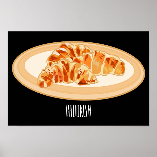 Poster Imagem croissant (Frente)