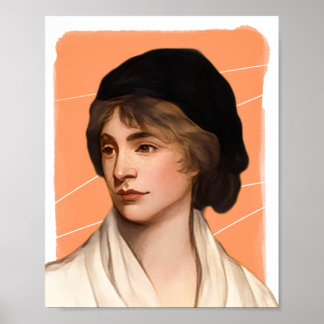 Poster Imagem da escritora britânica Mary Wollstonecraft