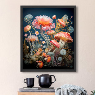 Poster Imagem da flora botânica da safra retrógrada antig