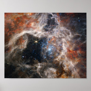 Poster Imagem da Nebula Tarantula do JWST