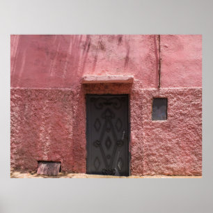 Poster IMAGEM DA PORTA METÁLICA DA cinza