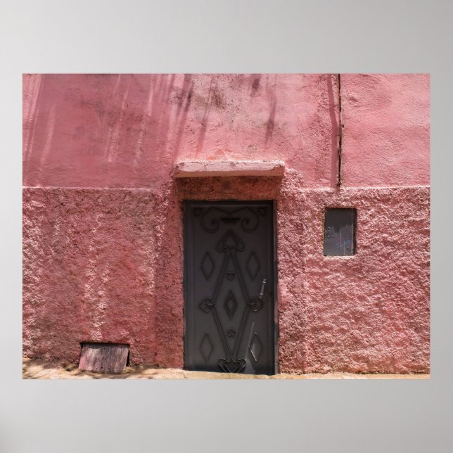 Poster IMAGEM DA PORTA METÁLICA DA cinza (Frente)