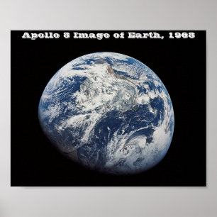Poster Imagem da Terra, Apollo 8, 1968