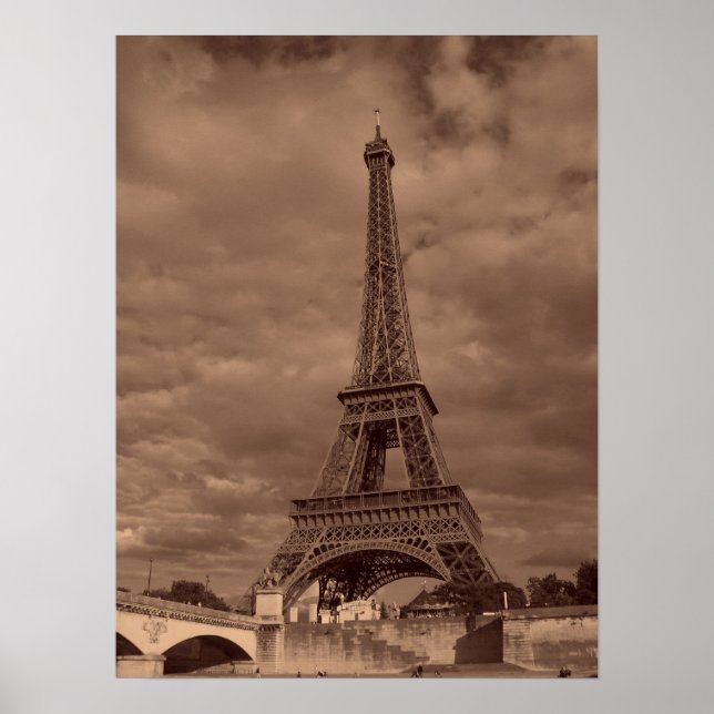 Poster Imagem da Torre Eiffel (Frente)