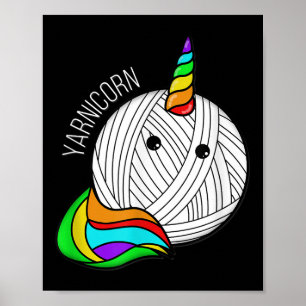 Poster Imagem de Arte em Arte Engraçado - Yarn Horn Croch