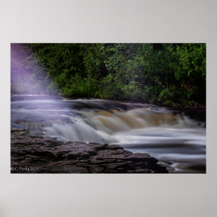 Poster Imagem de cor do cheio das famosas cataratas