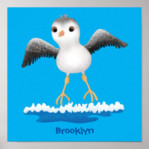 Poster Imagem de desenho animado de lixívia para bebês