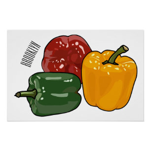 Pôster Imagem de desenho em Capsicum