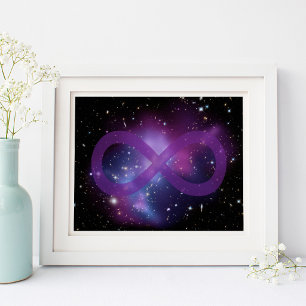 Poster Imagem de espaço roxo