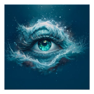 Pôster Imagem de Fantasia - Olhos Azuis Antigos