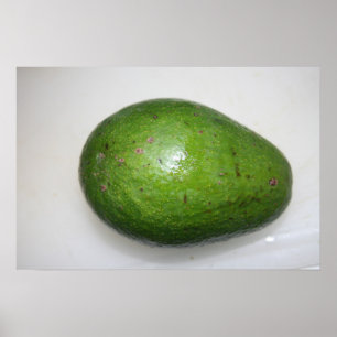Pôster imagem de fruta de abacado verde