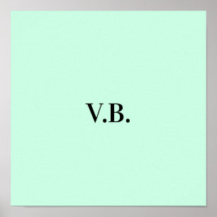 Poster Imagem de nome de texto colorido simples