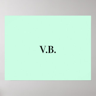 Poster Imagem de nome de texto colorido simples