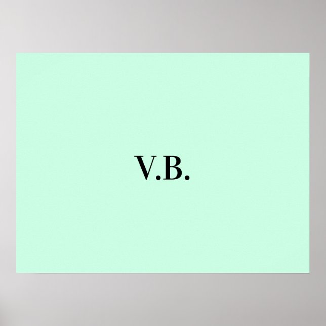Poster Imagem de nome de texto colorido simples (Frente)