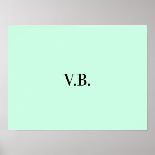 Poster Imagem de nome de texto colorido simples