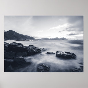 Poster Imagem de Paisagem Monocromática de Capa