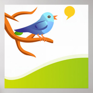 Pôster imagem de passarinho