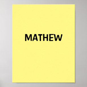 Poster Imagem de texto colorido adicione seu nome