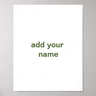 Poster Imagem de texto colorido simples adicione seu nome