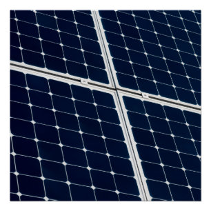 Pôster Imagem de um painel de energias solares engraçado