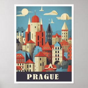 Poster Imagem de Viagem de Arte Checa de Praga