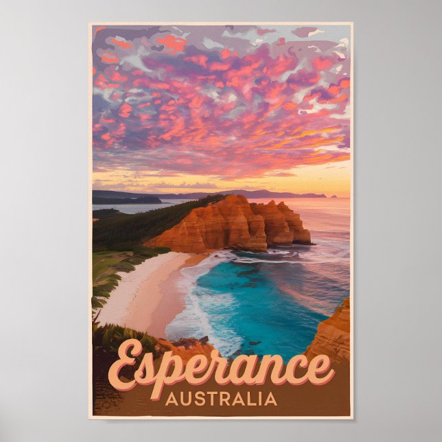 Poster Imagem de Viagem de Arte da Austrália Esperança (Frente)