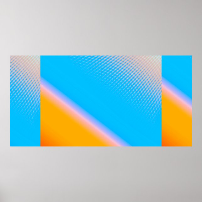 Poster imagem desfocada com design de cores gradiente no  (Frente)